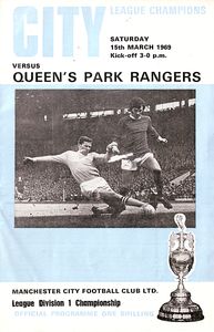Manchester City v Queens Park Rangers 1968/69